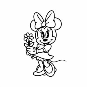 disegni da colorare di minnie