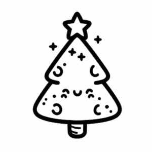 disegni da colorare albero di natale