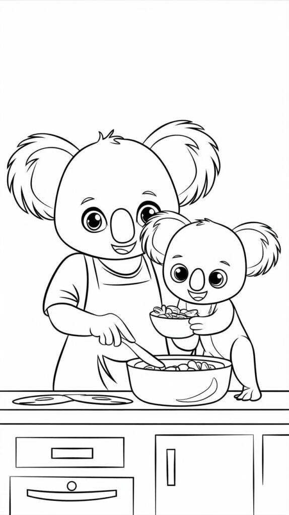 koala bear printable coloring pages