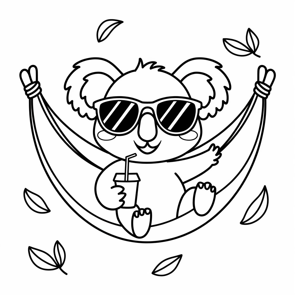 coloring pages koala bear