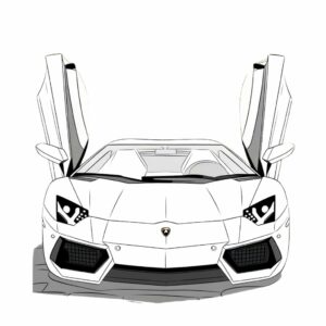 car coloring pages lamborghini