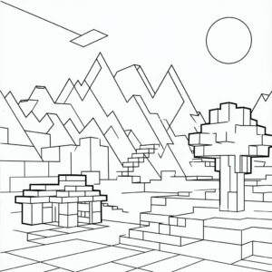 minecraft printable coloring pages