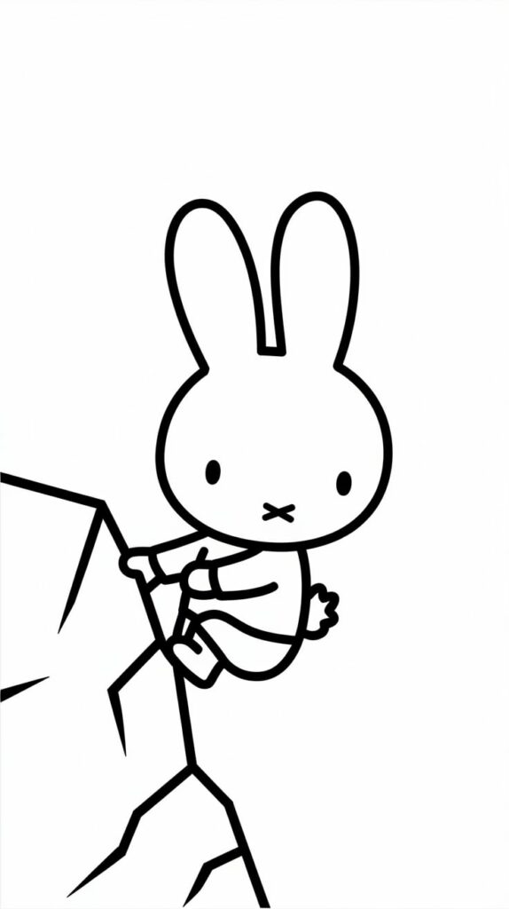 realistic miffy coloring pages