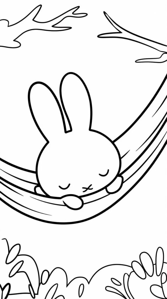 miffy coloring page printable