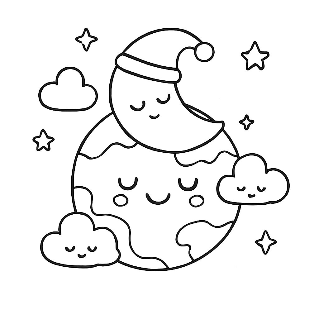 kleurplaten planeten