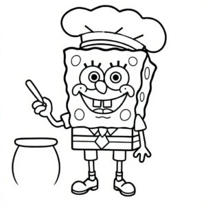 kleurplaten spongebob