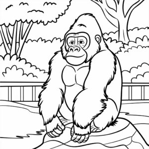 coloring pages of zoo