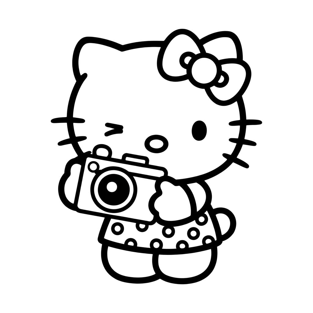 coloring pages printable hello kitty