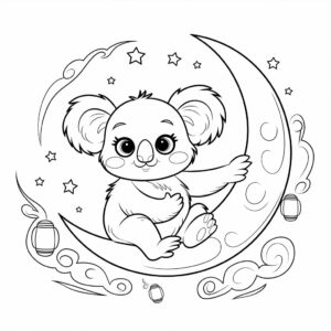 koala bear coloring page