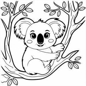 koala coloring pages printable