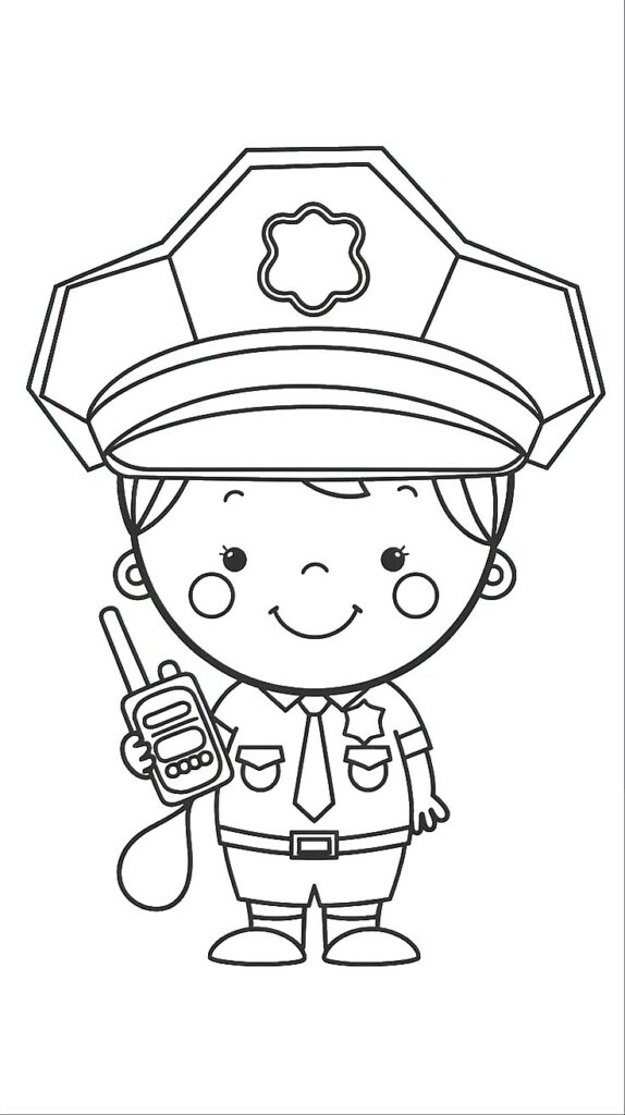 police car printable coloring pages