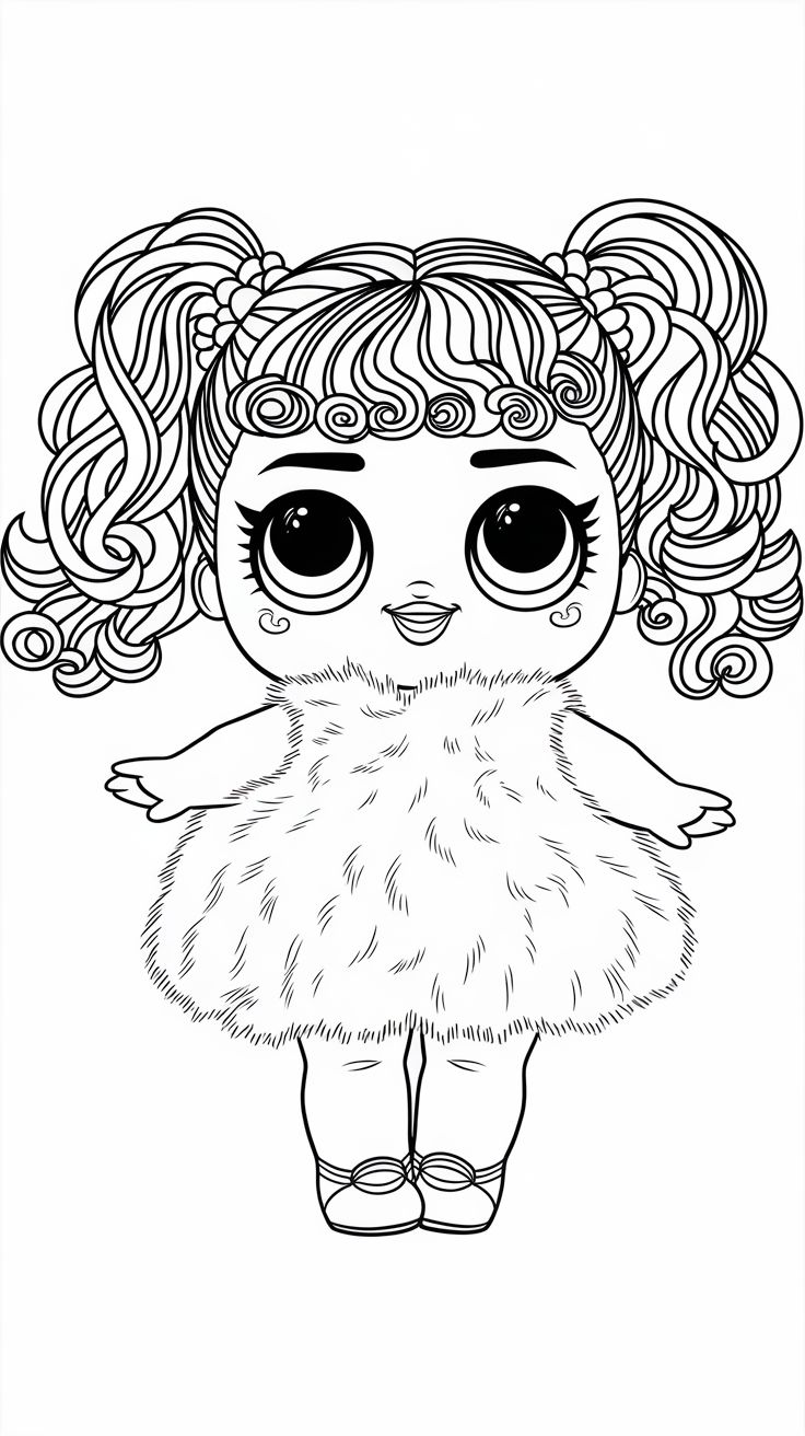 ausmalbild lol puppe