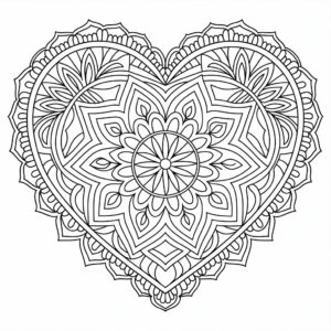 heart coloring pages