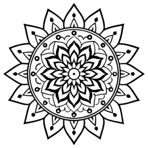 mandala kleurplaat kind