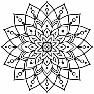 mandala kleurplaat moeilijk