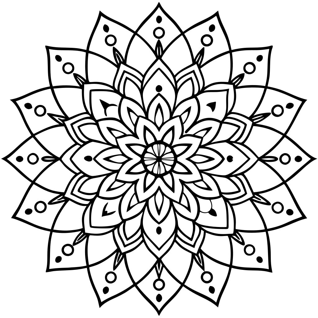 mandala kleurplaat moeilijk