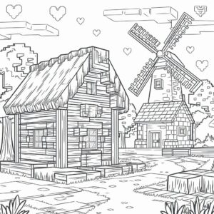 minecraft coloring page