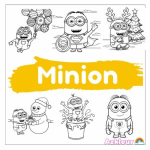 Ausmalbild Minions