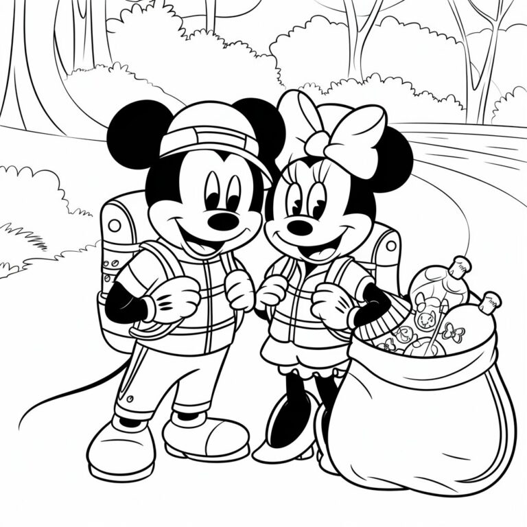 Minnie Color:blue Free Minnie Mouse Coloring Pages - 21 Printable Coloring Pages for Kids ...