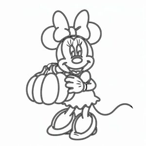 disegni di minnie da colorare