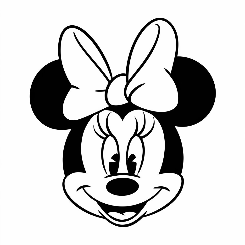 minnie mouse kleurplaat verjaardag