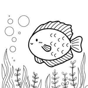 coloring book pages of fish