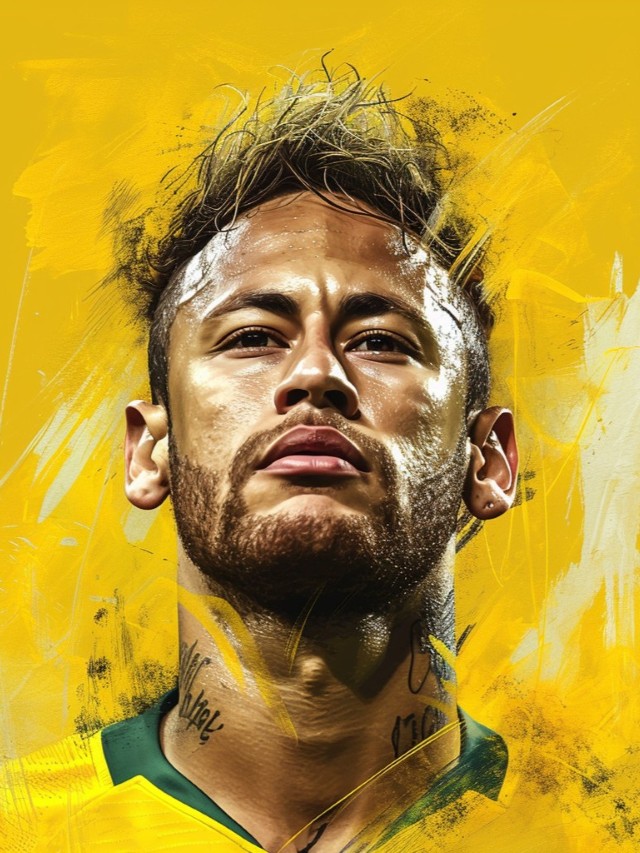 Neymar kleurplaat