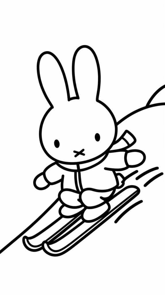 miffy kawaii coloring pages