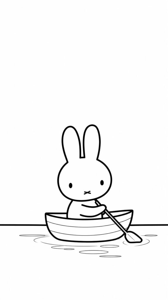 miffy cute coloring pages