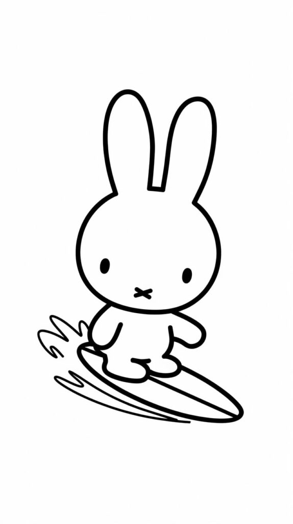 miffy for kid coloring pages