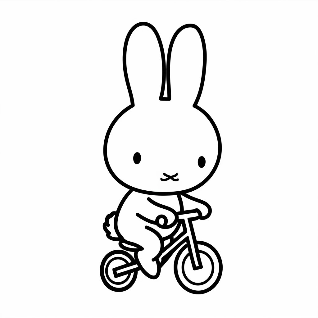 nijntje is jarig kleurplaat