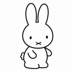 hello kitty miffy coloring pages