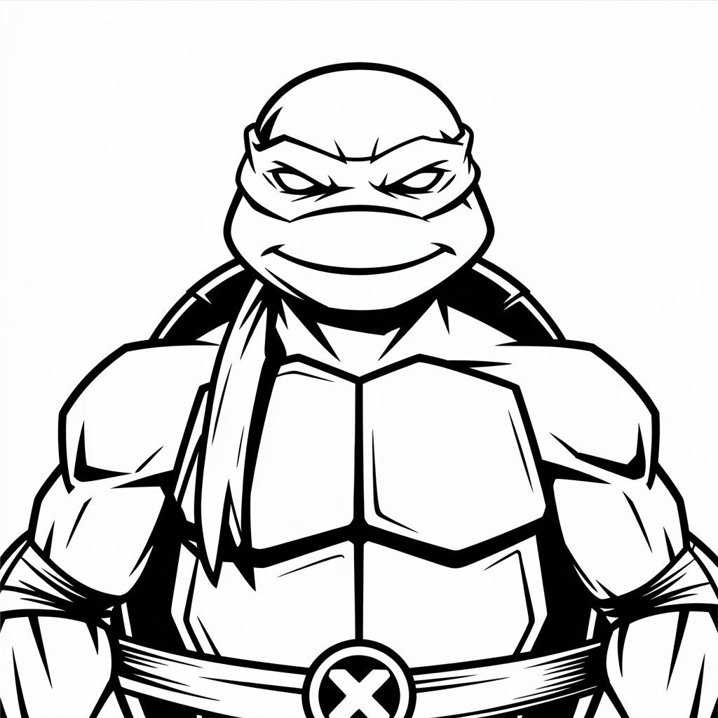 ninja turtle kleurplaat