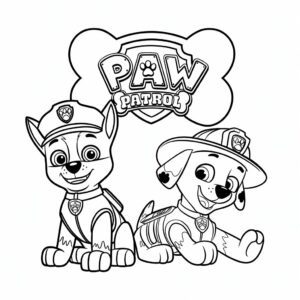 immagini paw patrol da colorare