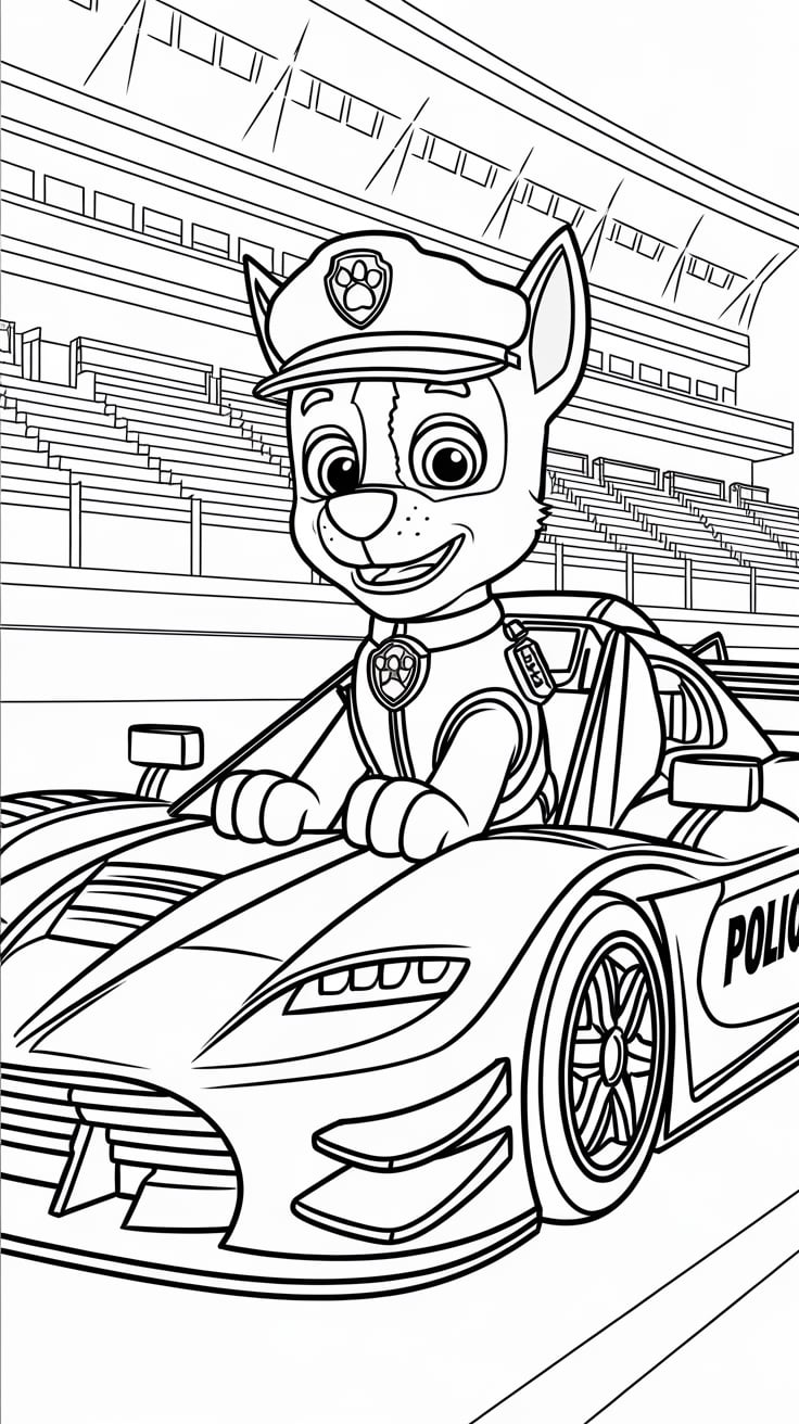 paw patrol kleurplaat