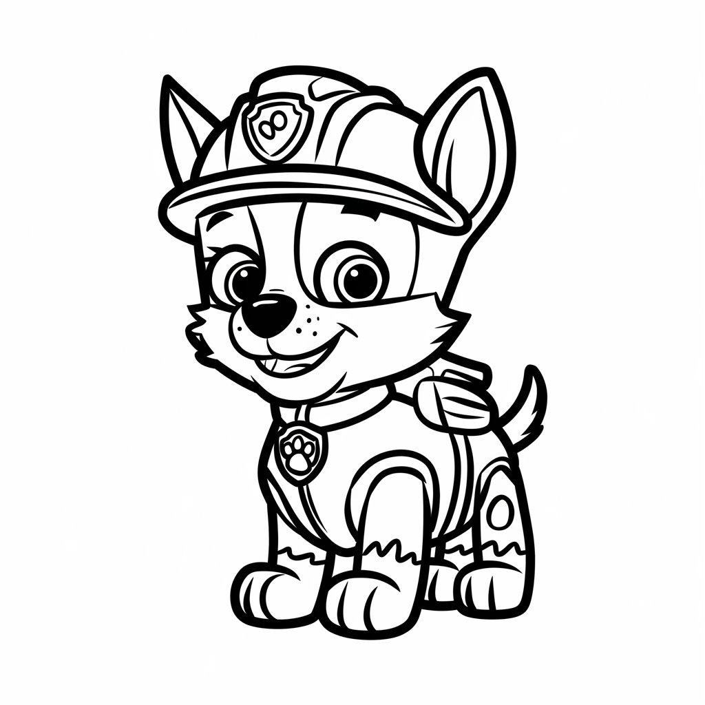 paw patrol skye kleurplaat