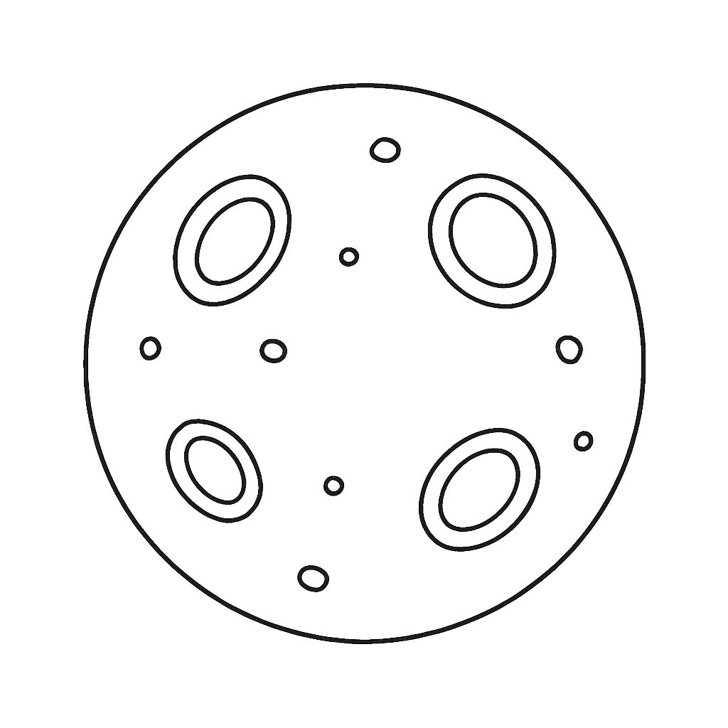 planeten kleurplaten