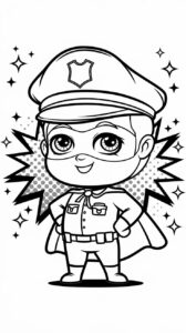 ausmalbilder kostenlos polizei