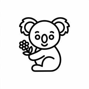 coloring pages of koalas