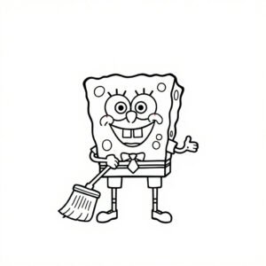 spongebob el primo kleurplaat