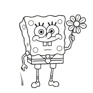 spongebob kleurplaten