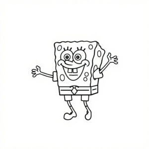 spongebob kleurplaten printen