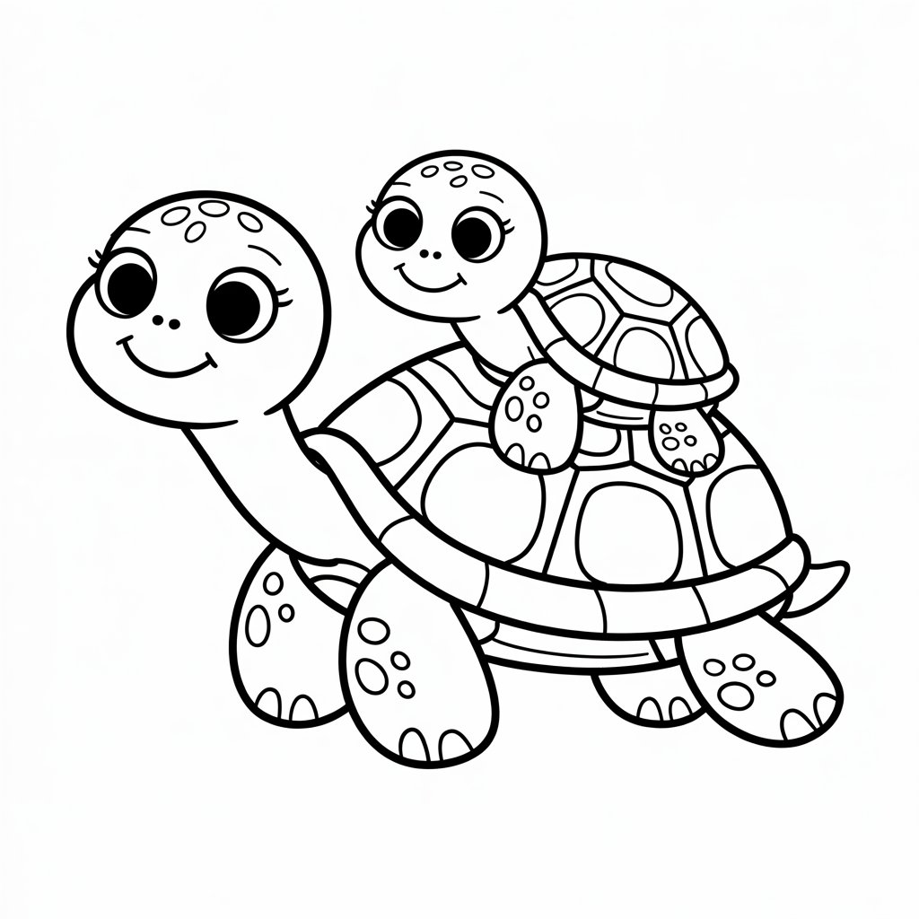 tekening schildpad
