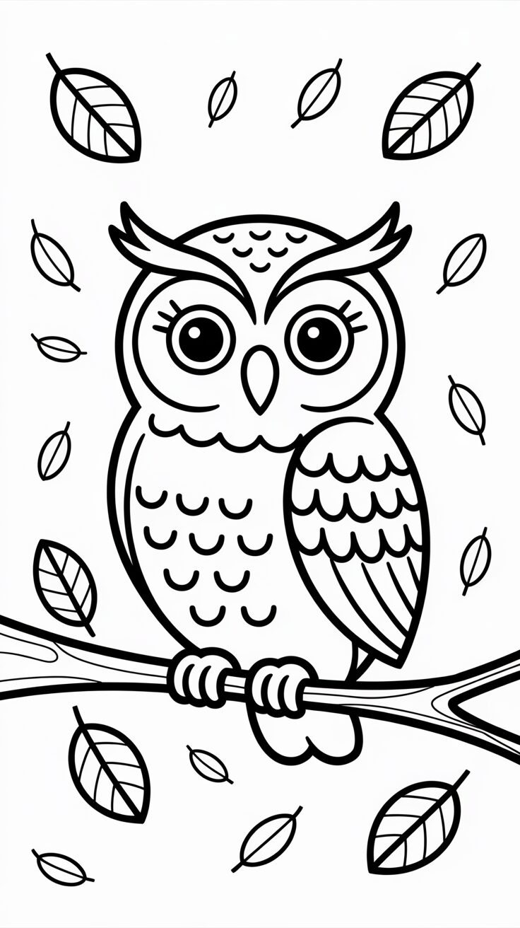 Ausmalbild Waldbewohner im Herbst gratis herunterladen