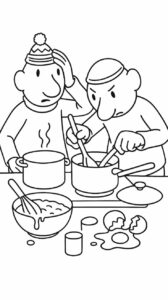 Buurman en Buurman in de keuken