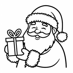 santa claus coloring pages printable