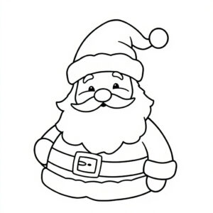 santa coloring pages