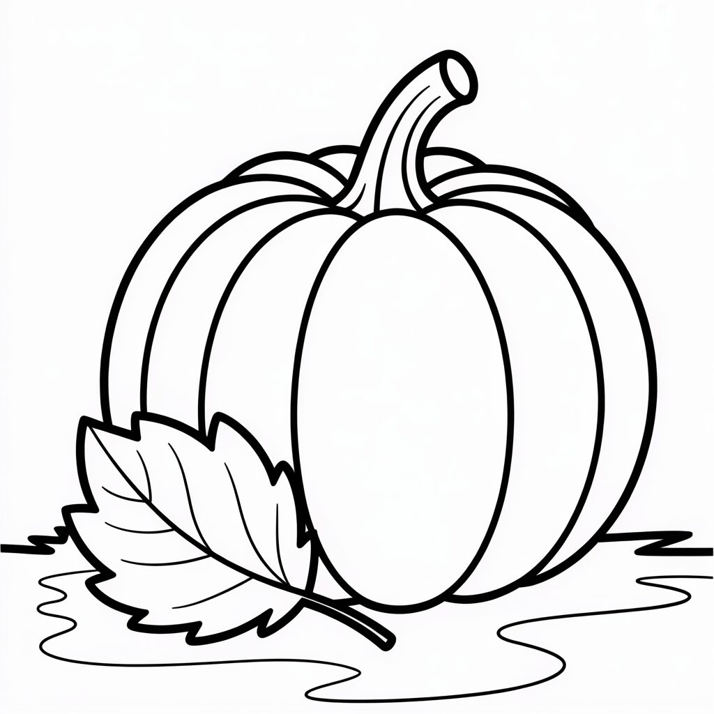 Gratis Kürbis Ausmalbild zum Ausdrucken