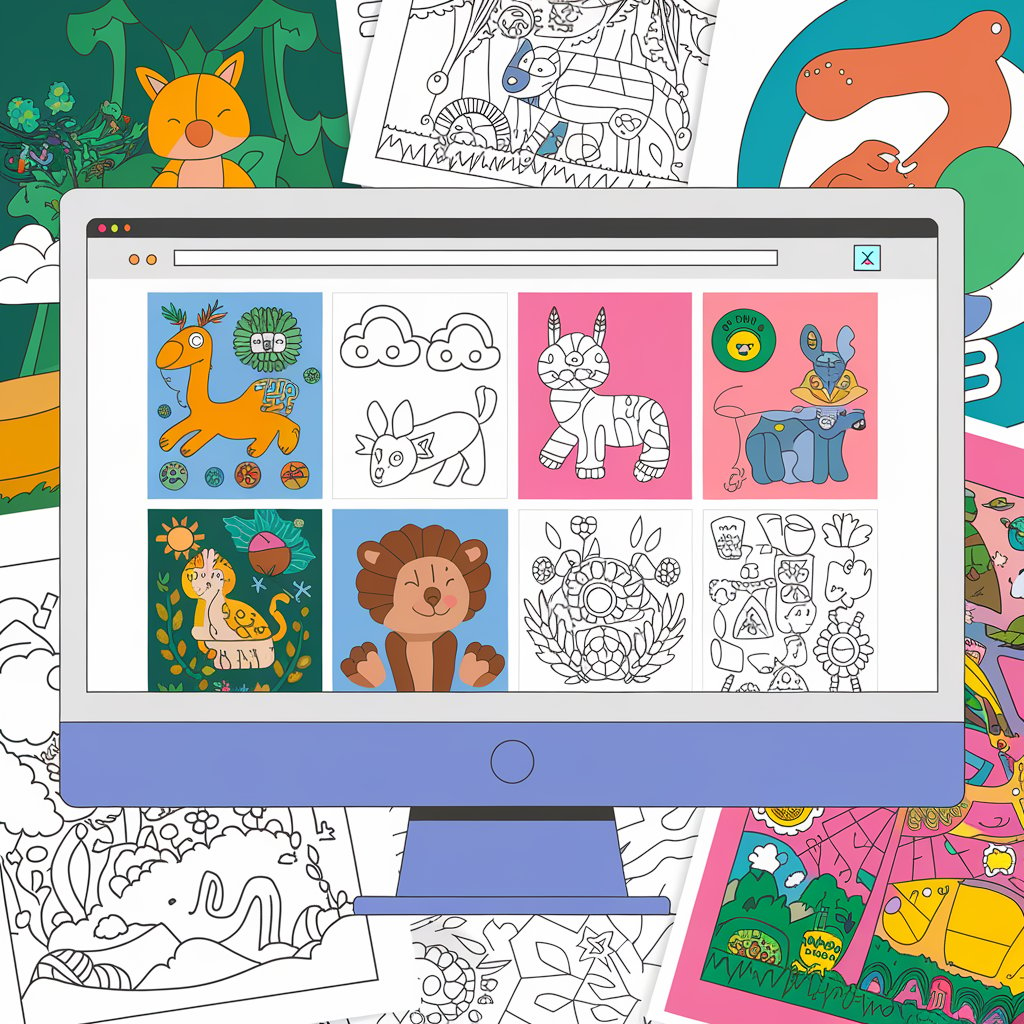 How to download and print free kids' coloring pages