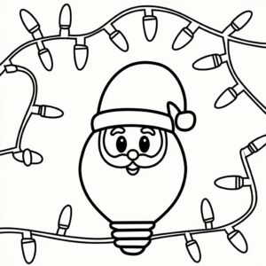 santa coloring pages printable